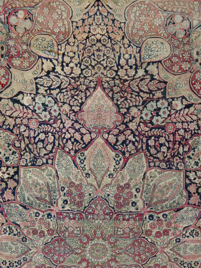 Antique Persian Lavar Kerman Carpet, No.15532 - Gss