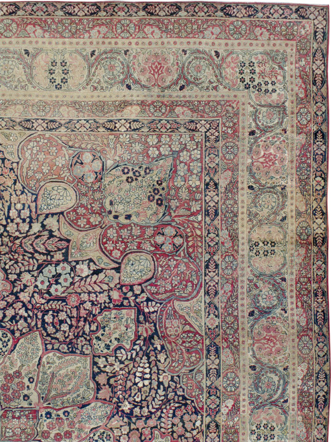 Antique Persian Lavar Kerman Carpet, No.15532 - Gss