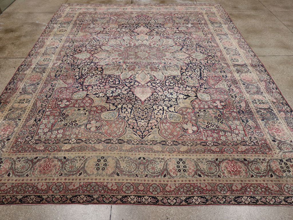 Antique Persian Lavar Kerman Carpet, No.15532 - Gss