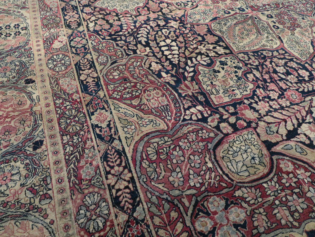 Antique Persian Lavar Kerman Carpet, No.15532 - Gss