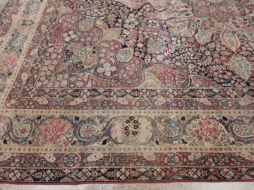 Antique Persian Lavar Kerman Carpet, No.15532 - Gss