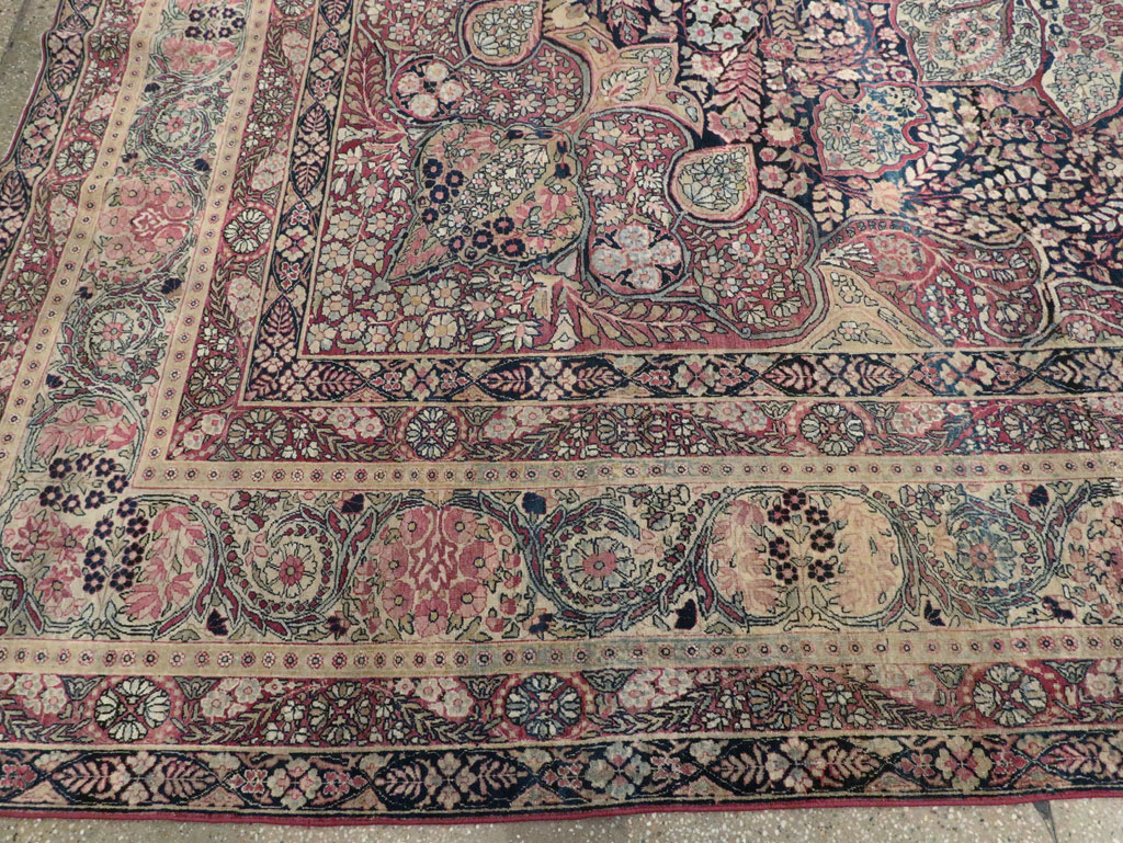 Antique Persian Lavar Kerman Carpet, No.15532 - Gss