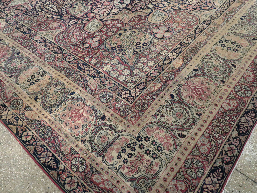 Antique Persian Lavar Kerman Carpet, No.15532 - Gss