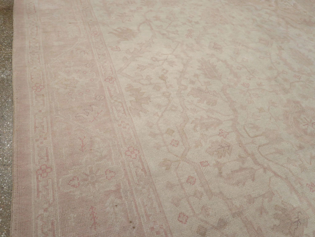 Vintage Turkish Oushak Room Size Carpet, No.15537 - Gss