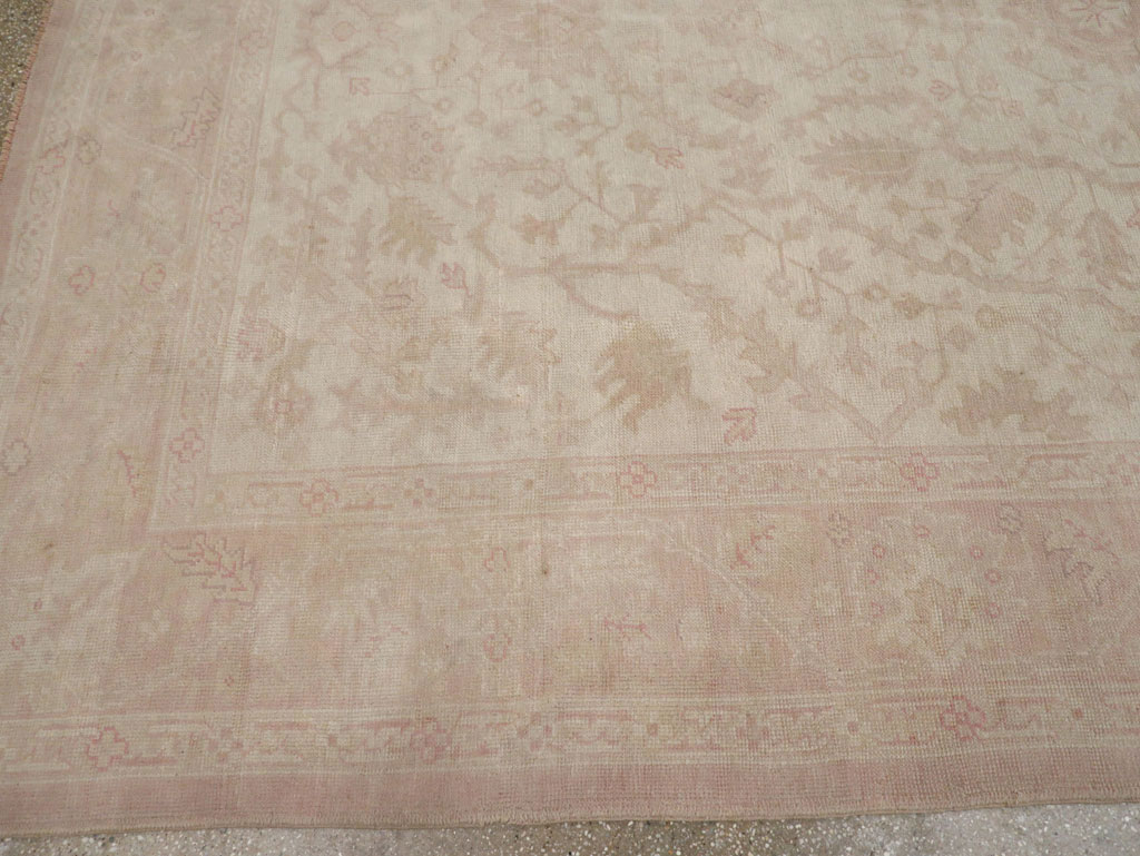 Vintage Turkish Oushak Room Size Carpet, No.15537 - Gss