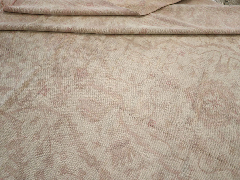Vintage Turkish Oushak Room Size Carpet, No.15537 - Gss