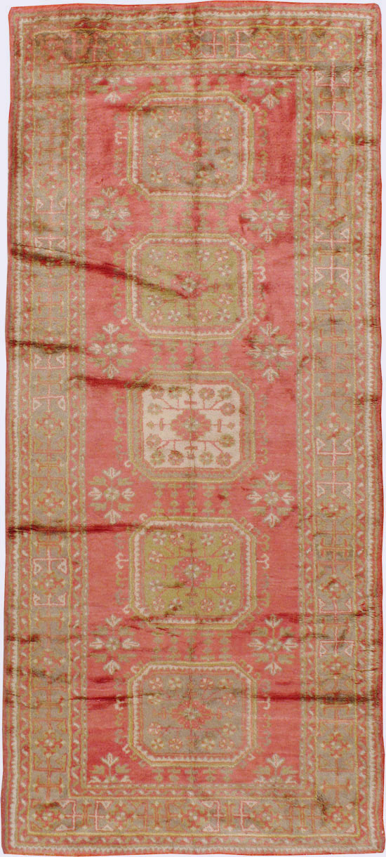 Antique Turkish Oushak Carpet, No.15555 - Gss
