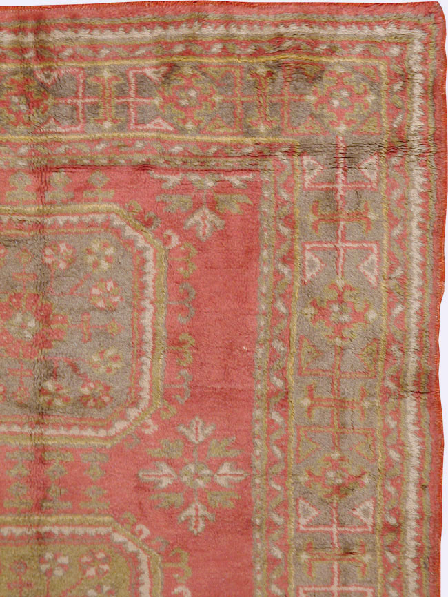 Antique Turkish Oushak Carpet, No.15555 - Gss