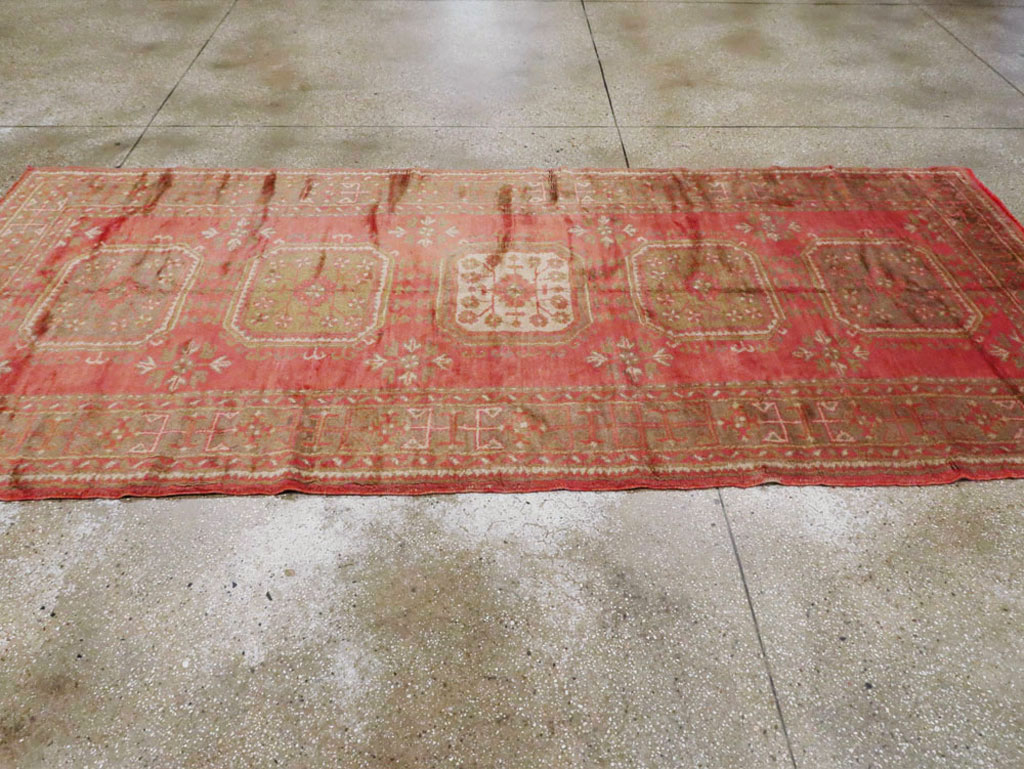 Antique Turkish Oushak Carpet, No.15555 - Gss