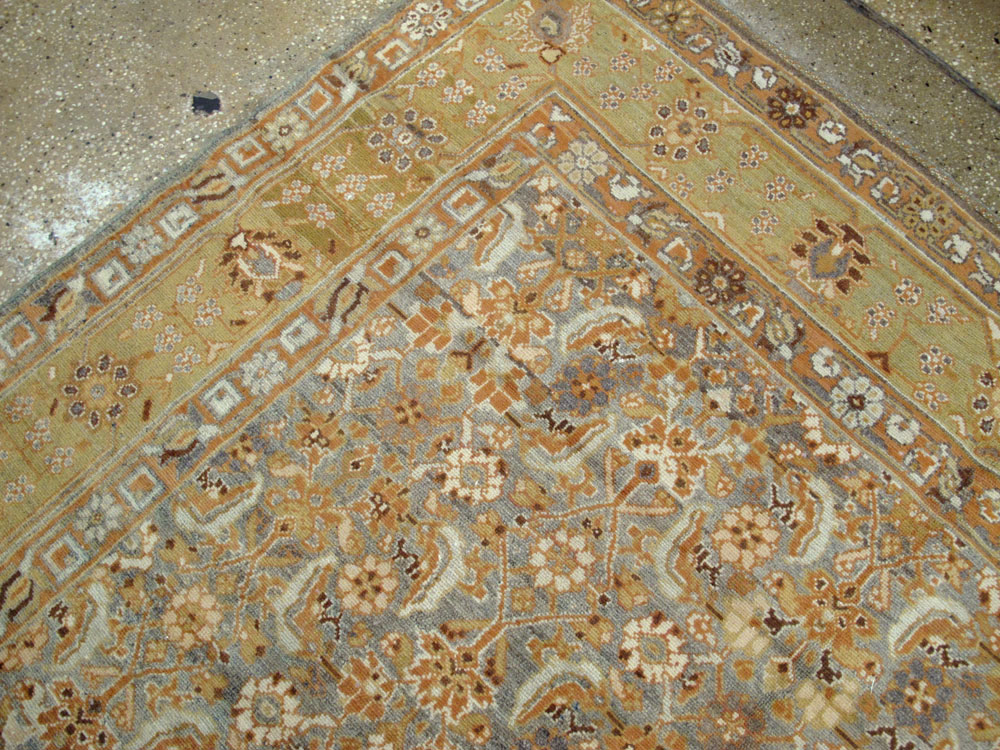 Vintage Persian Malayer Wide Gallery Runner, No.15559 - Gss