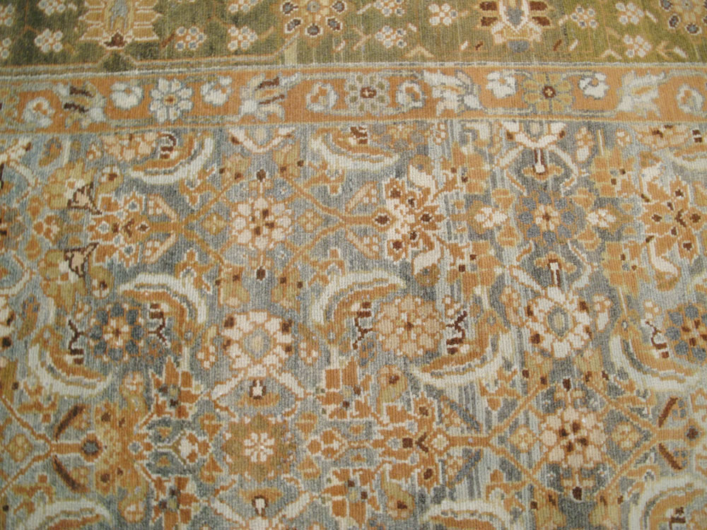 Vintage Persian Malayer Wide Gallery Runner, No.15559 - Gss