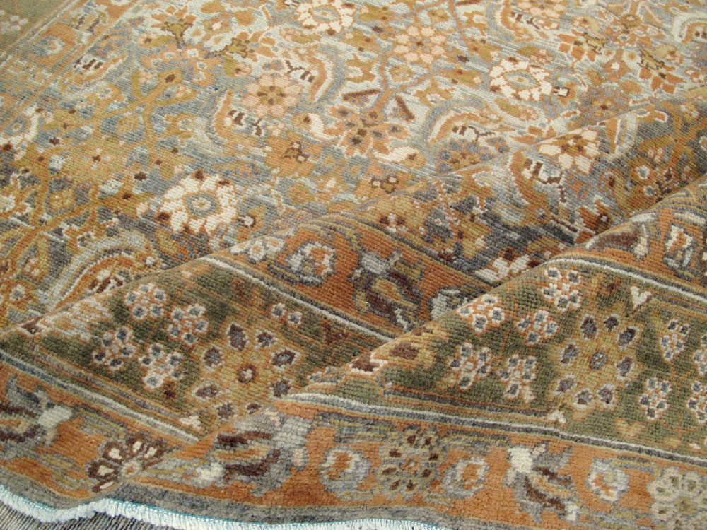 Vintage Persian Malayer Wide Gallery Runner, No.15559 - Gss