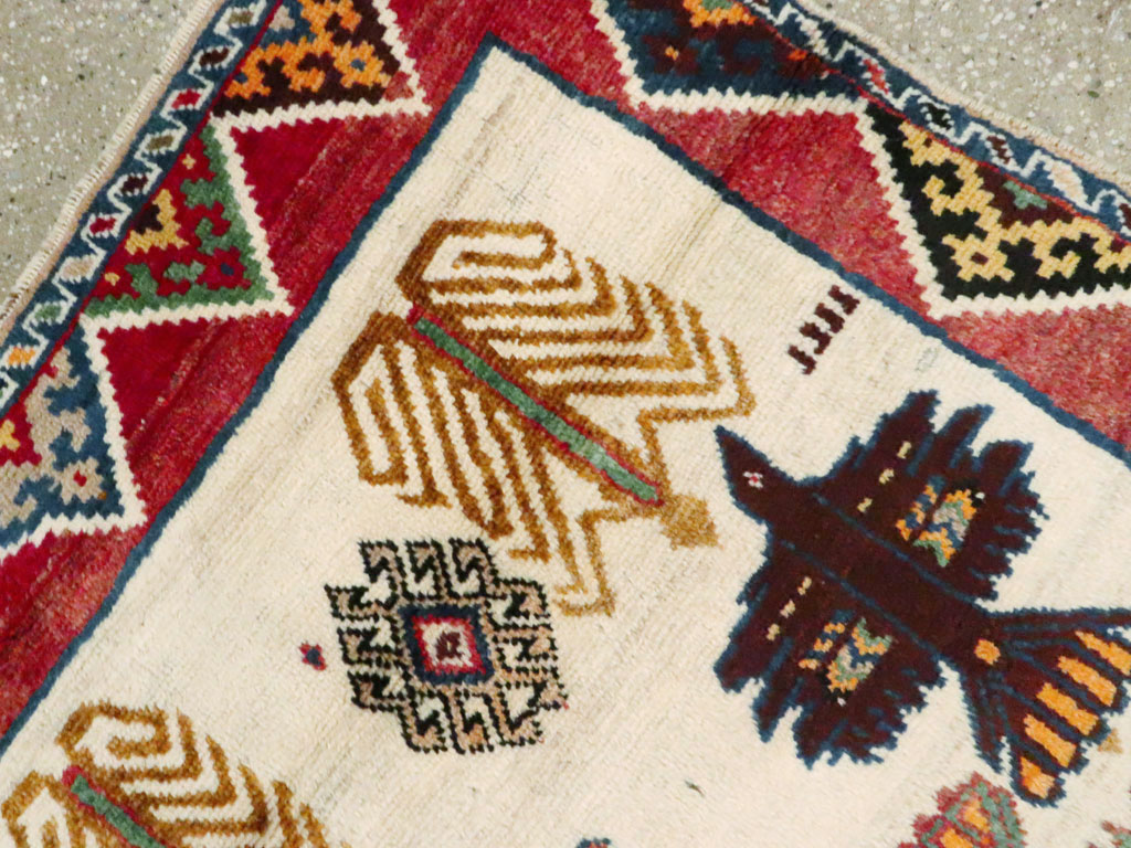 Vintage Persian Gabbeh Rug, No.15597 - Gss