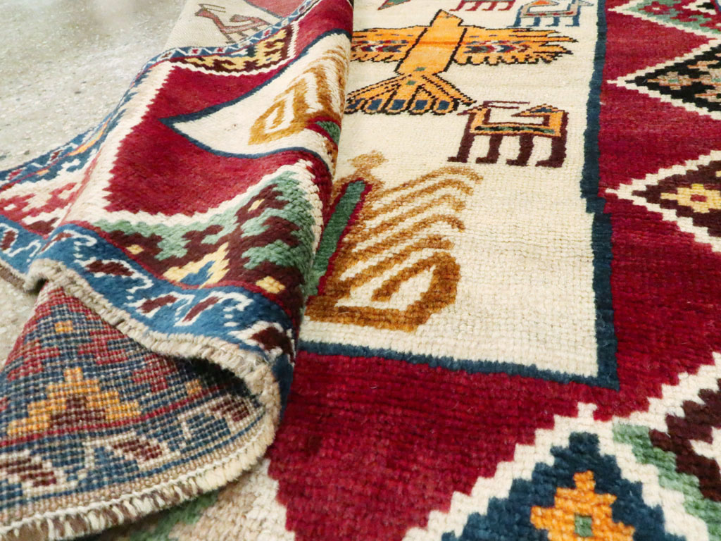 Vintage Persian Gabbeh Rug, No.15597 - Gss