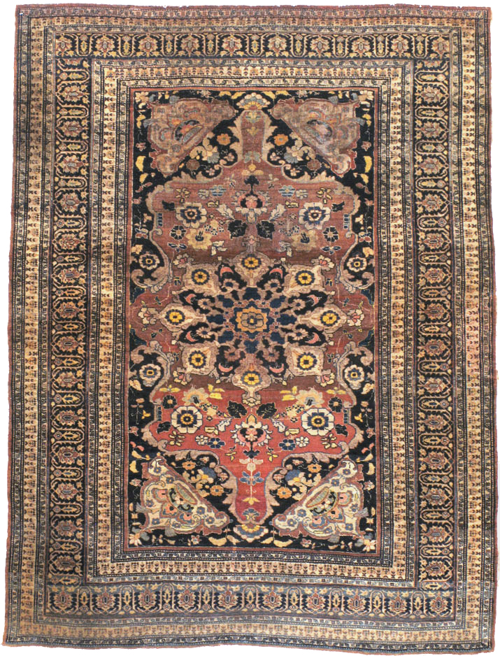 Antique Persian Tabriz Haji Jalili Rug, No.15602 - Gss
