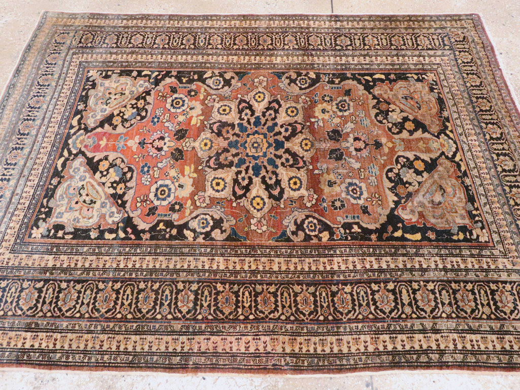 Antique Persian Tabriz Haji Jalili Rug, No.15602 - Gss