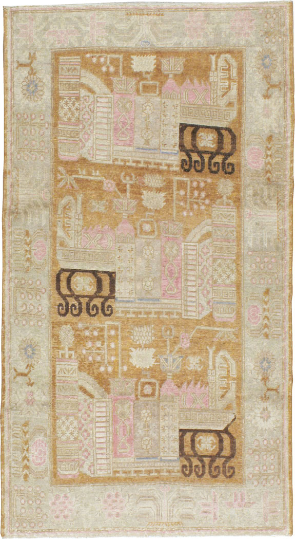 Antique East Turkestan Khotan Rug, No.15603 - Gss