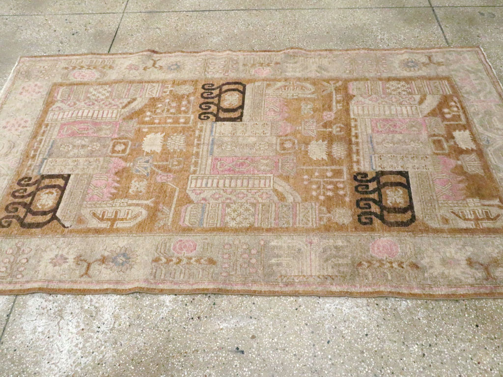 Antique East Turkestan Khotan Rug, No.15603 - Gss