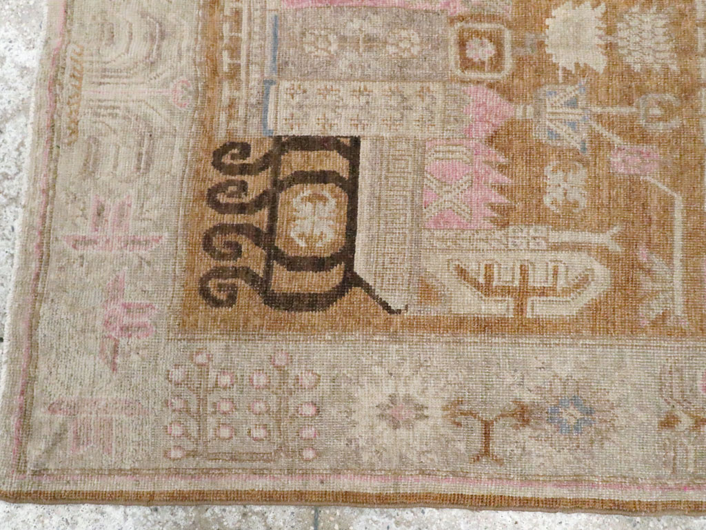 Antique East Turkestan Khotan Rug, No.15603 - Gss