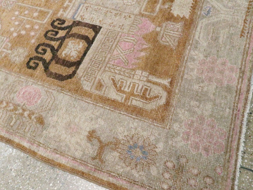 Antique East Turkestan Khotan Rug, No.15603 - Gss