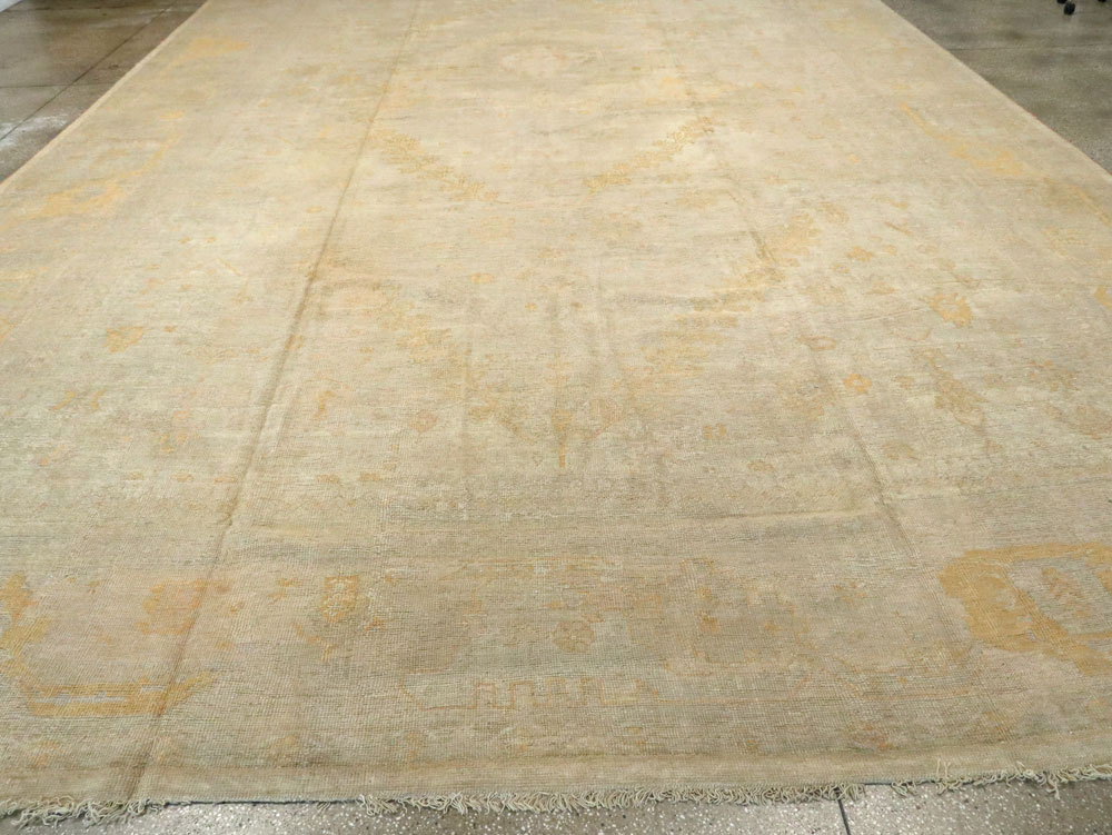 Antique Turkish Oushak Oversize Carpet, No.15605 - Gss