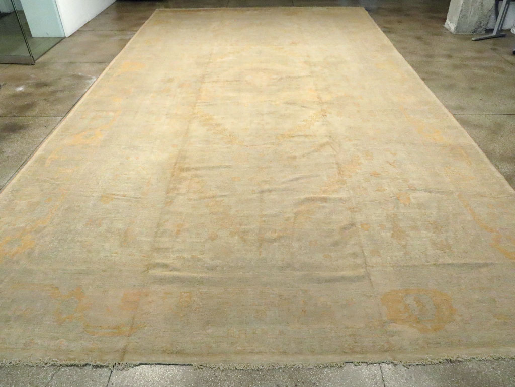 Antique Turkish Oushak Oversize Carpet, No.15605 - Gss