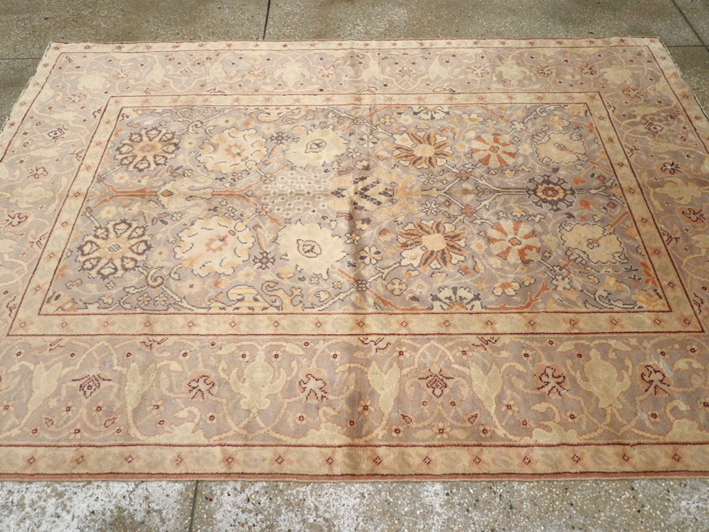 Vintage European Oushak Carpet, No.15626 - Gss