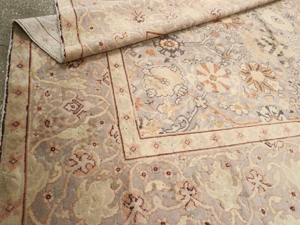 Vintage European Oushak Carpet, No.15626 - Gss