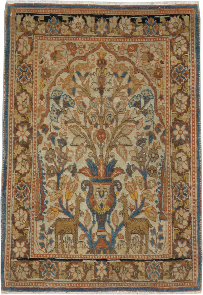 Antique Persian Tabriz Hagi Jalili Rug, No.15632 - Gss