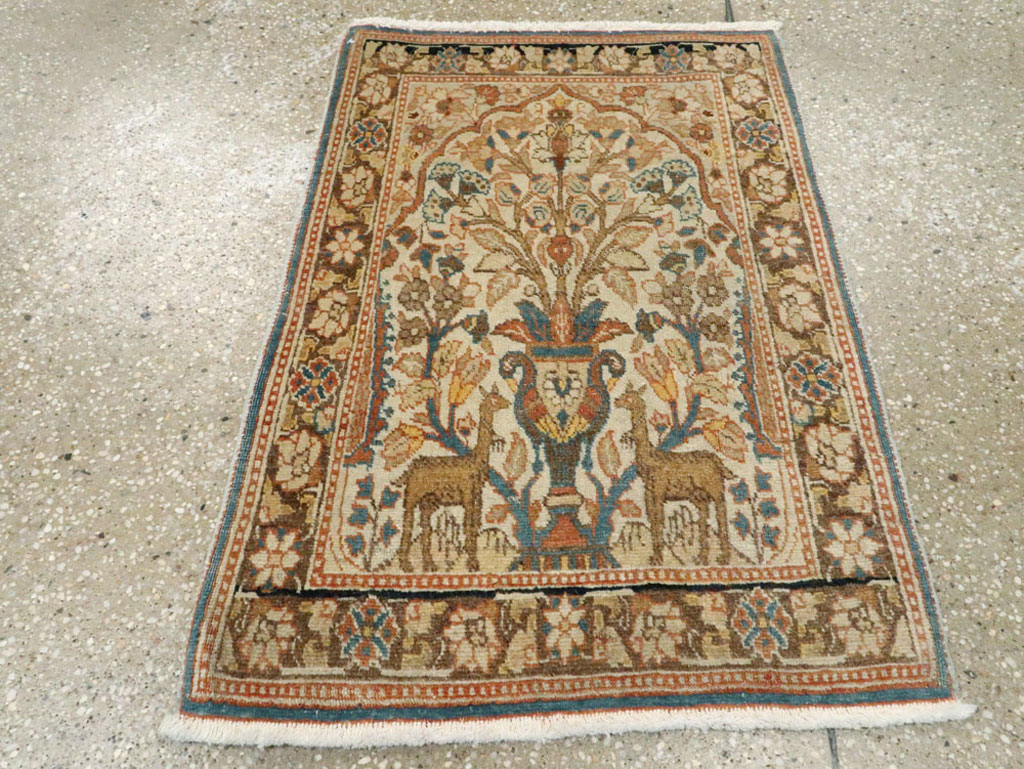 Antique Persian Tabriz Hagi Jalili Rug, No.15632 - Gss