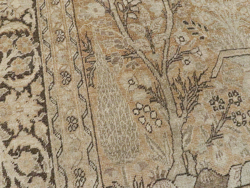 Antique Persian Tabriz Rug, No.15633 - Gss