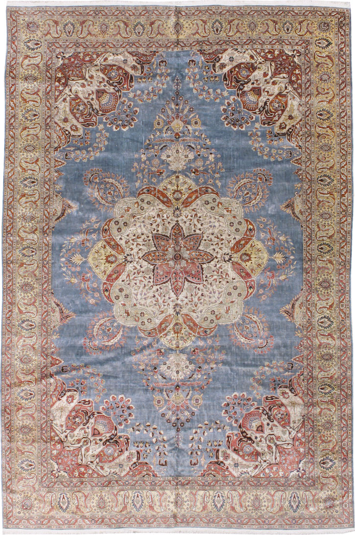 Antique Turkish Herekeh Silk Rug, No.15636 - Gss