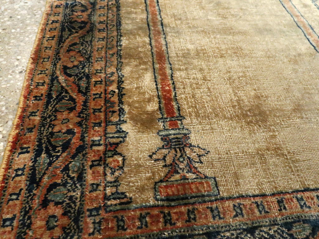 Antique Persian Tabriz Silk Rug, No.15738 - Gss