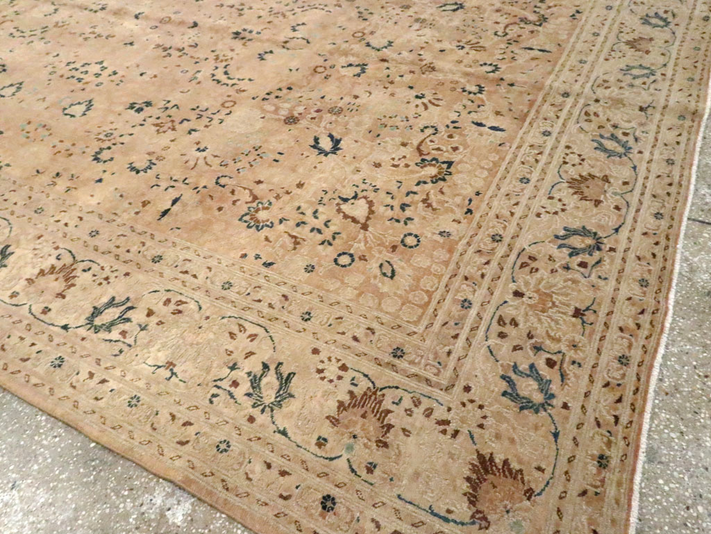 Vintage Persian Tabriz Carpet, No.15782 - Gss