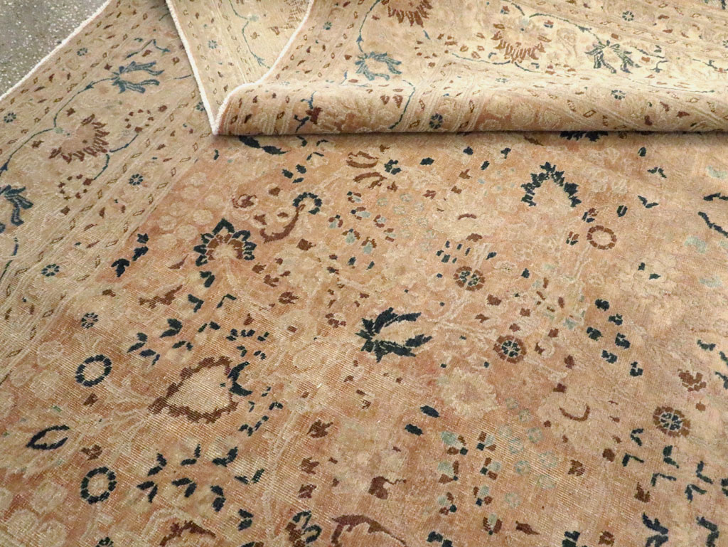 Vintage Persian Tabriz Carpet, No.15782 - Gss