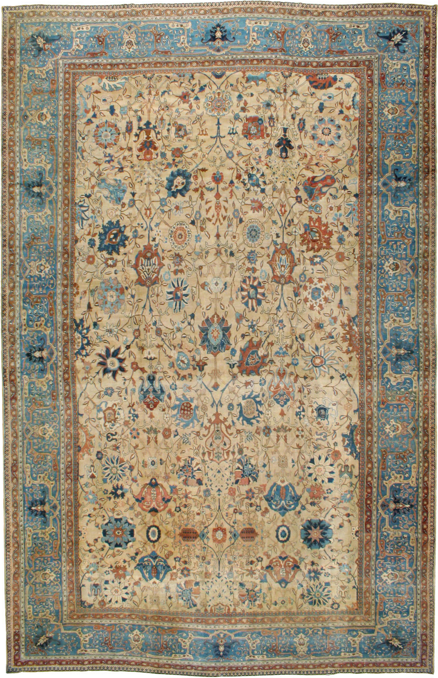 Antique Persian Tabriz Carpet, No.15789 - Gss