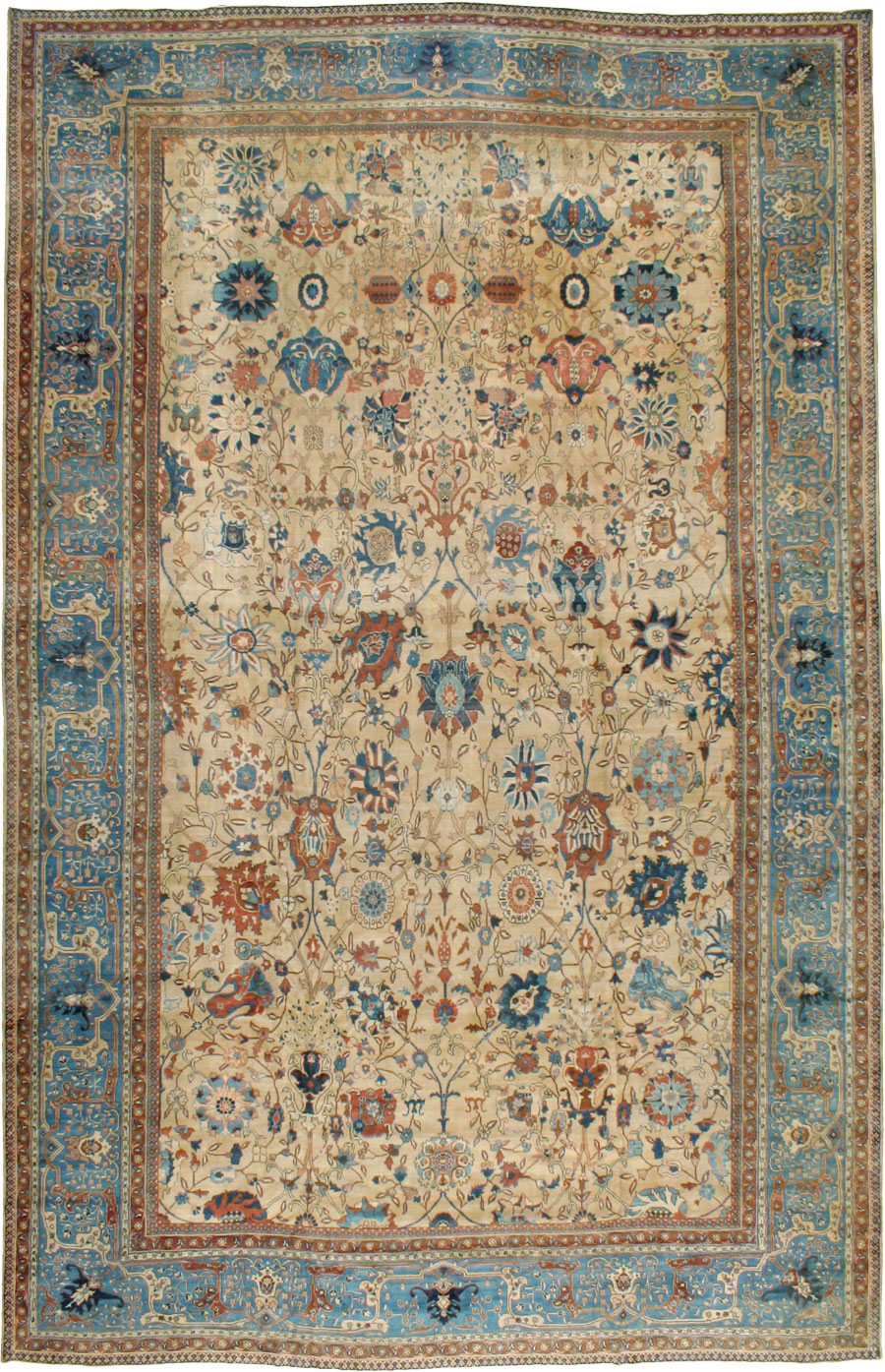 Antique Persian Tabriz Carpet, No.15789 - Gss