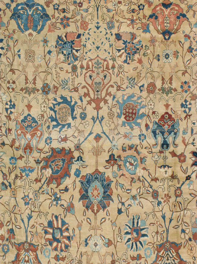 Antique Persian Tabriz Carpet, No.15789 - Gss