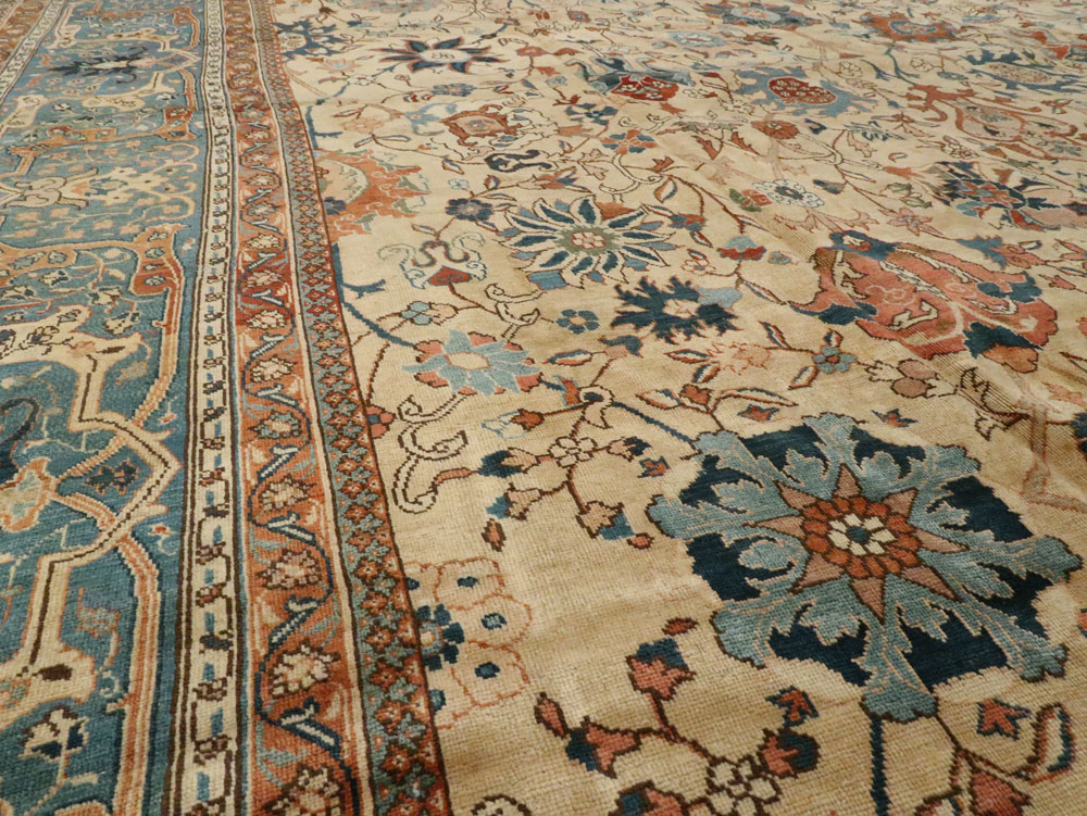 Antique Persian Tabriz Carpet, No.15789 - Gss