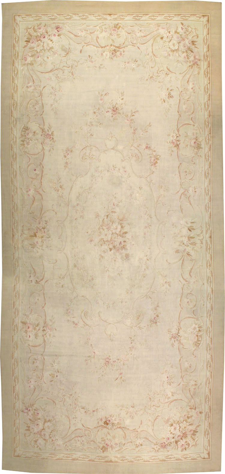 Antique French Aubusson Oversize Carpet, No.15799 - Gss