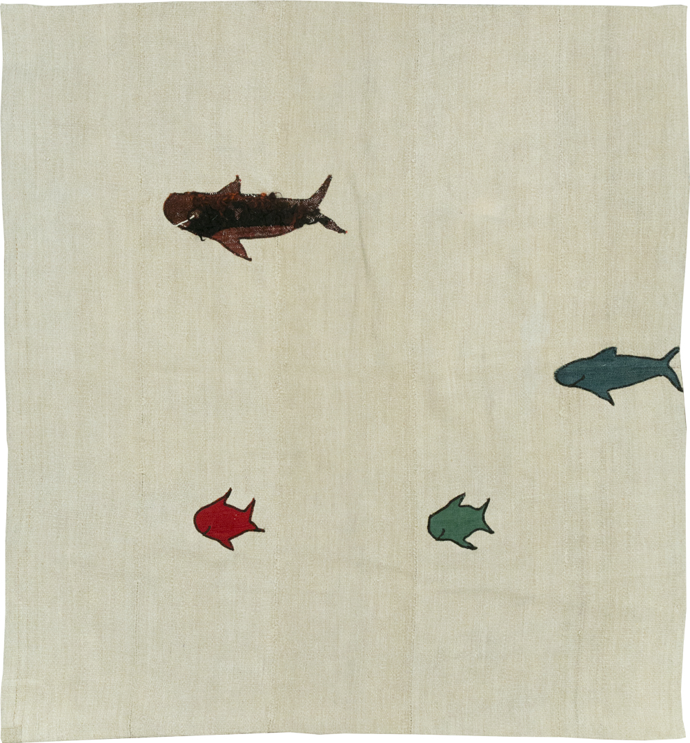 Modern Turkish Kilim, No.15842 - Gss