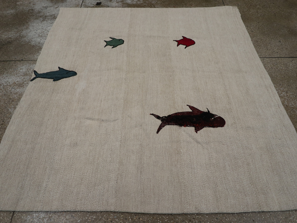 Modern Turkish Kilim, No.15842 - Gss