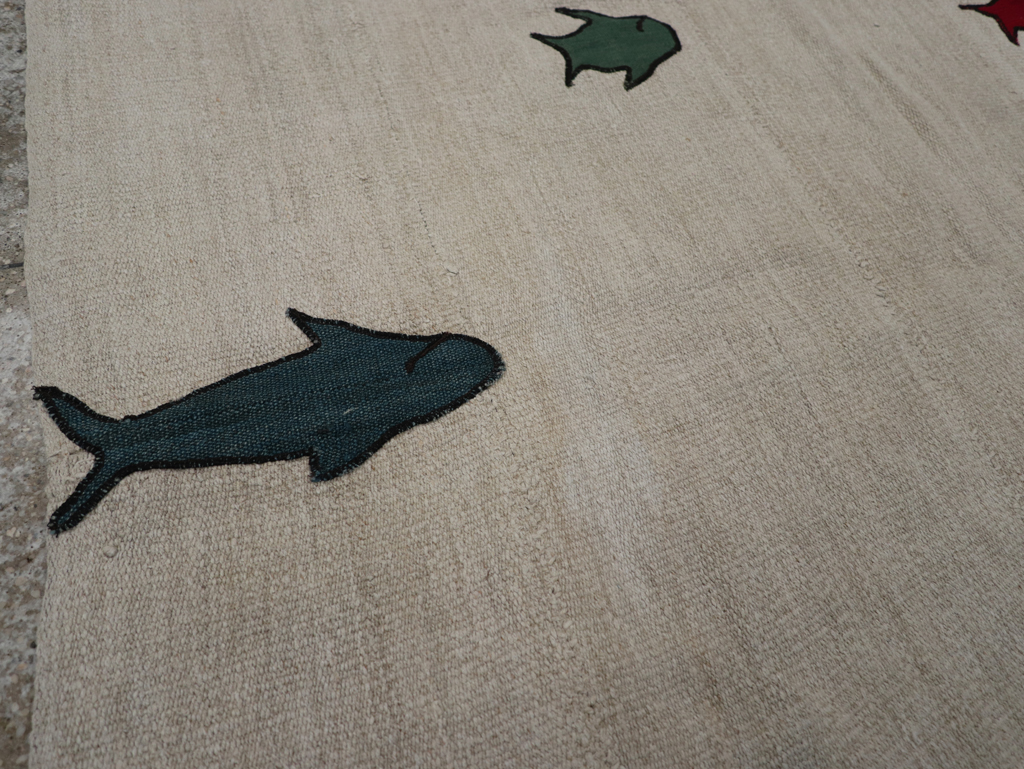 Modern Turkish Kilim, No.15842 - Gss