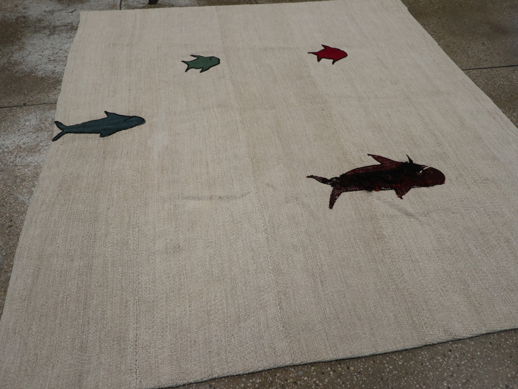 Modern Turkish Kilim, No.15842 - Gss