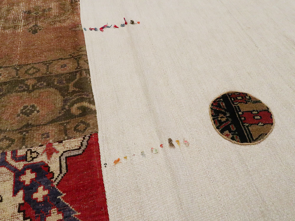 Modern Turkish Anatolian Patchwork Accent Carpet, No.15869 - Gss
