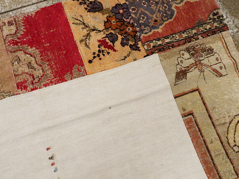 Modern Turkish Anatolian Patchwork Accent Carpet, No.15869 - Gss