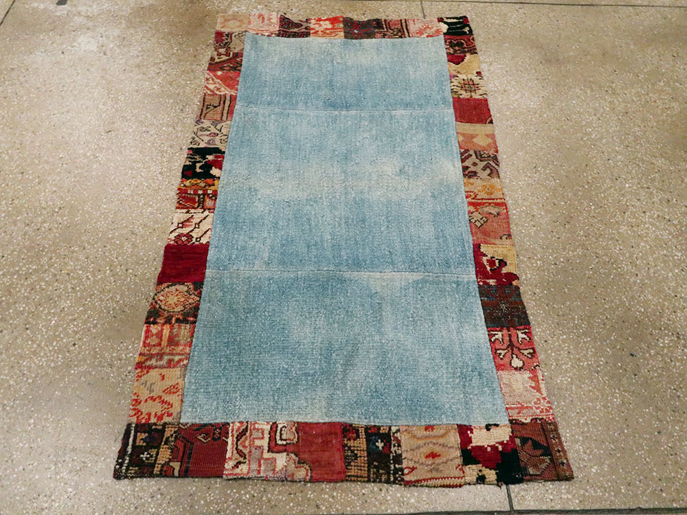 Modern Turkish Anatolian Patchwork Throw Rug, No.15872 - Gss