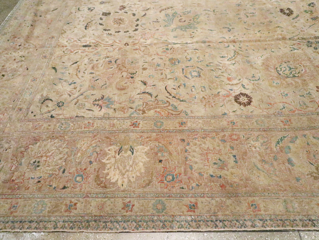 Antique Persian Tabriz Carpet, No.15895 - Gss