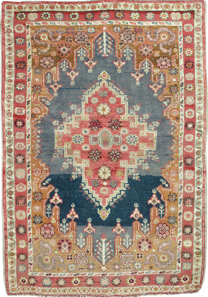 Antique Turkish Oushak Rug, No.15909 - Gss