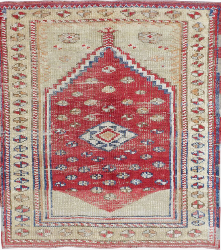 Vintage Turkish Ghiordes Rug, No.15914 - Gss